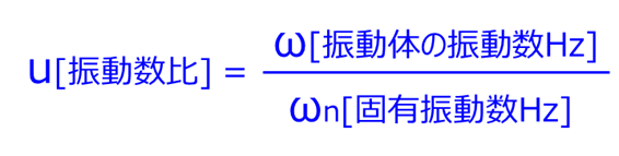 振動数比計算式 振動数比計算式